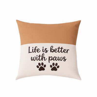 WOOF UP Κάλυμμα μαξιλαριού (Λινό μισό Φελλό) 40x40cm