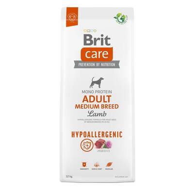 BRIT Care Hypoallergenic Adult M Lamb 12kg