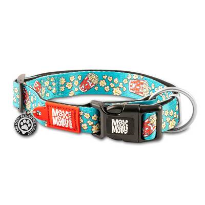 MAX & MOLLY Smart ID Collar - Popcorn/M 2,0cmx34-55cm