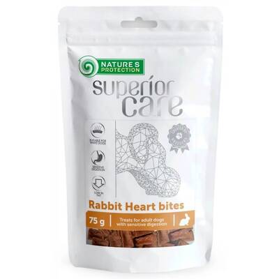 NATURE'S PROTECTION Superior Care Snack Rabbit Heart Bites 75gr
