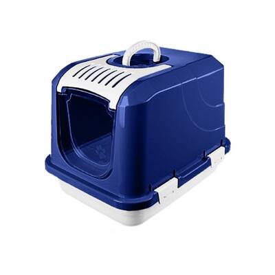 BAGHEERA Κλειστή Λεκάνη Γάτας Σκούρο Μπλέ 66x46x46cm