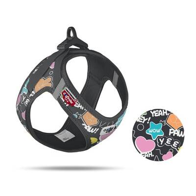 CURLI Vest Harness Clasp Air-Mesh SE25 Comic Black SML