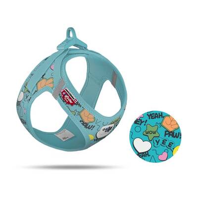 CURLI Vest Harness Clasp Air-Mesh SE25 Comic Turquoise MED