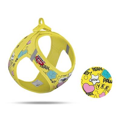 CURLI Vest Harness Clasp Air-Mesh SE25 Comic Yellow MED