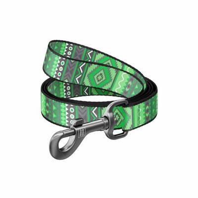 WAUDOG Nylon Dog Leash ''Etno Green'' W15mm x L122cm (4640)