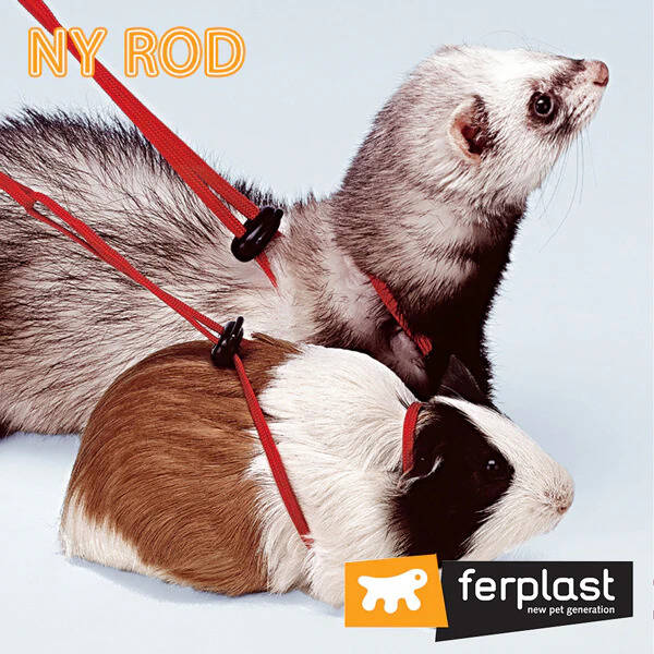 FERPLAST NY ROD Rodent Harness Red