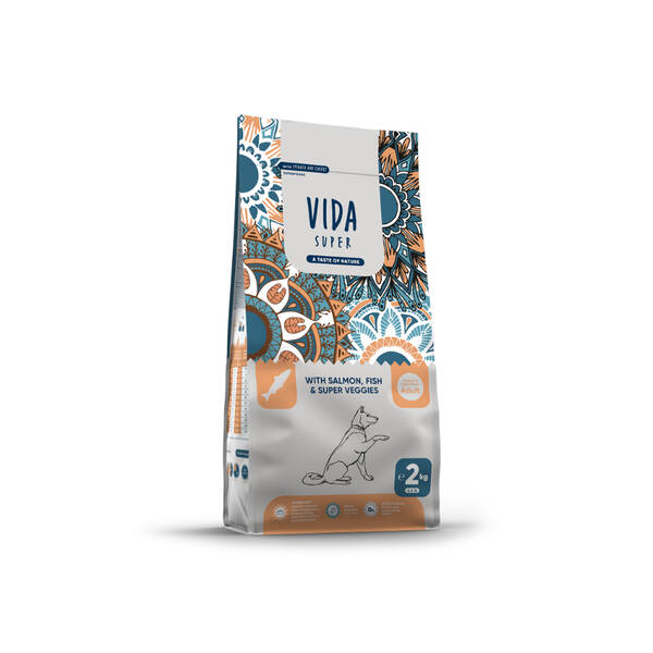 VIDA SUPER Dog Salmon, Fish & Veggies Adult Medium/Large 12kg
