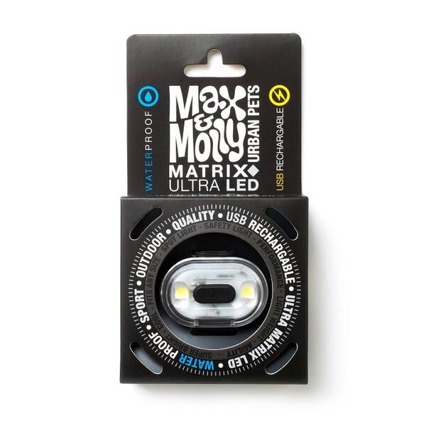 MAX & MOLLY Matrix Ultra LED - Safety light-Black/Hanging Pack 10x7cm