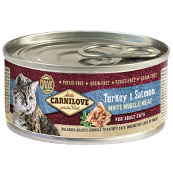 CARNILOVE Cat Κονσ.Turkey&Salmon 100gr CARNILOVE Cat Κονσ.Turkey&Salmon 100gr
