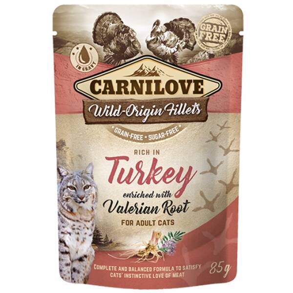 CARNILOVE cat φακ.Turkey & Valerian 85g CARNILOVE cat φακ.Turkey & Valerian 85g
