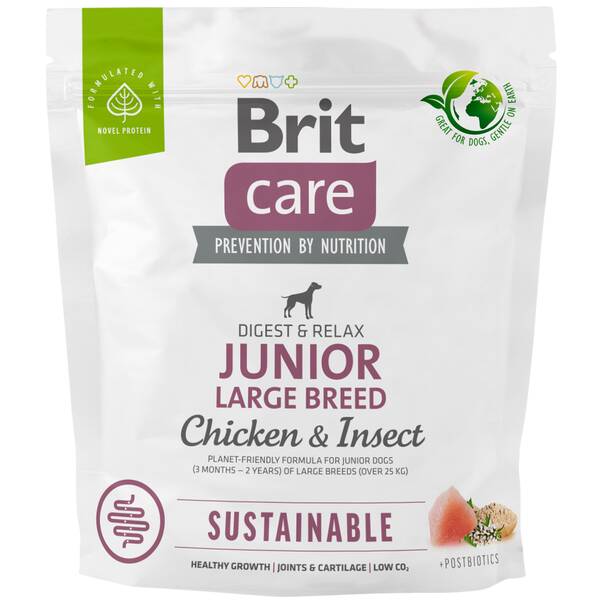 BRIT Care Dog Sustainable Junior Large Chicken & Insect 1kg