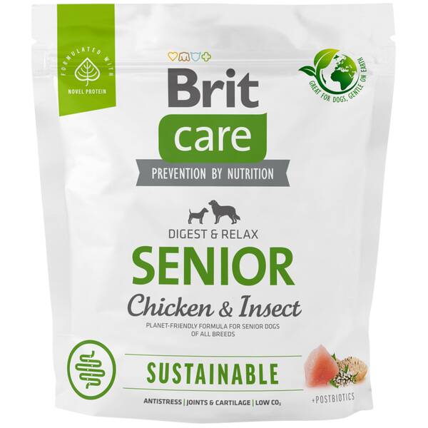BRIT Care Dog Sustainable Senior Chicken & Insect 1kg