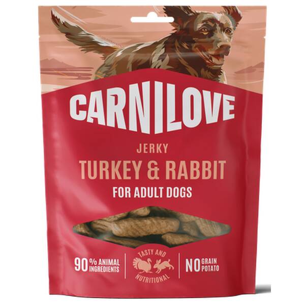 CARNILOVE Dog Snack Jerky Turkey & Rabbit 100g