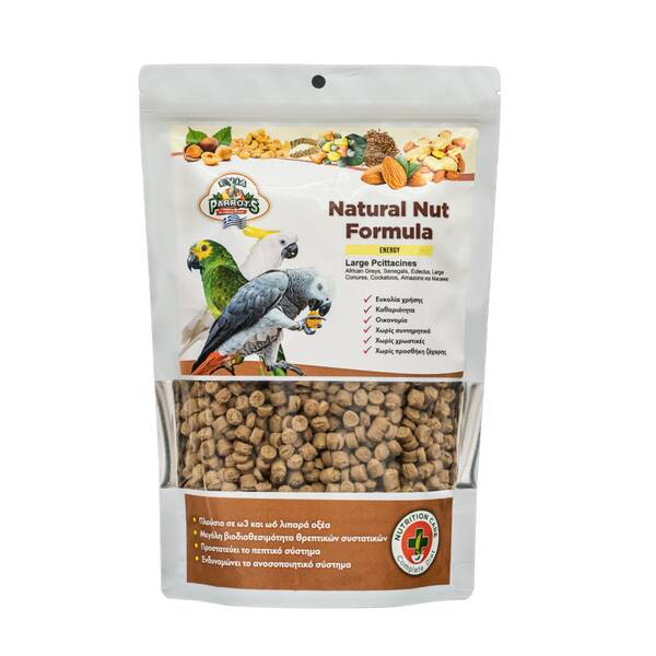 EVIA PARROTS Large Natural Nut Formula 800gr