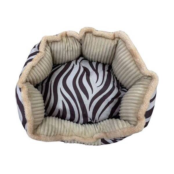 PET CAMELOT Κρεβάτι Στρογγυλό Ζέβρα 60x50x19cm PET CAMELOT Κρεβάτι Στρογγυλό Ζέβρα 60x50x19cm