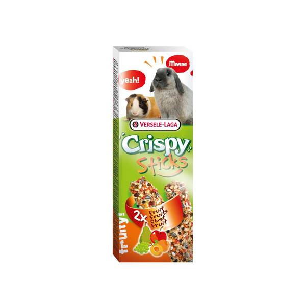 CRISPY Sticks Rabbit/Guinea Pig Fruit 2*55gr CRISPY Sticks Rabbit/Guinea Pig Fruit 2*55gr