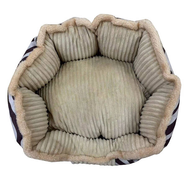 PET CAMELOT Κρεβάτι Στρογγυλό Ζέβρα 60x50x19cm
