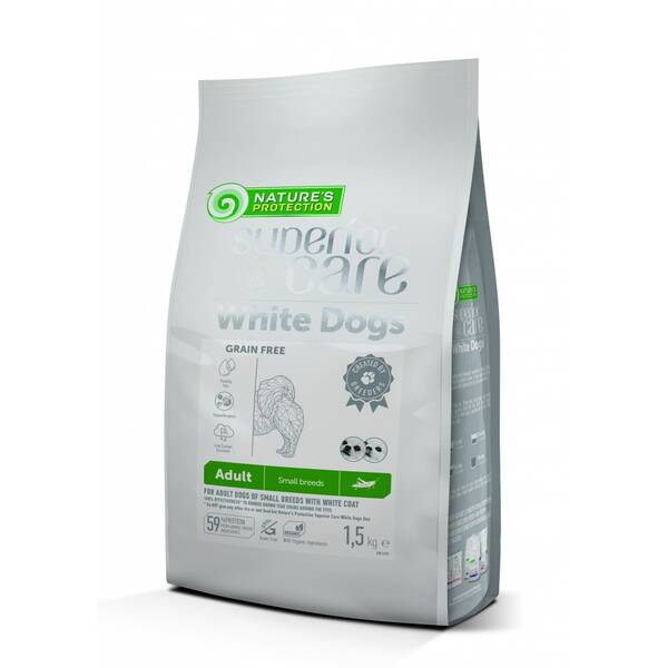 NATURE'S PROTECTION White Dog Insect Adult 1.5kg NATURE'S PROTECTION White Dog Insect Adult 1.5kg