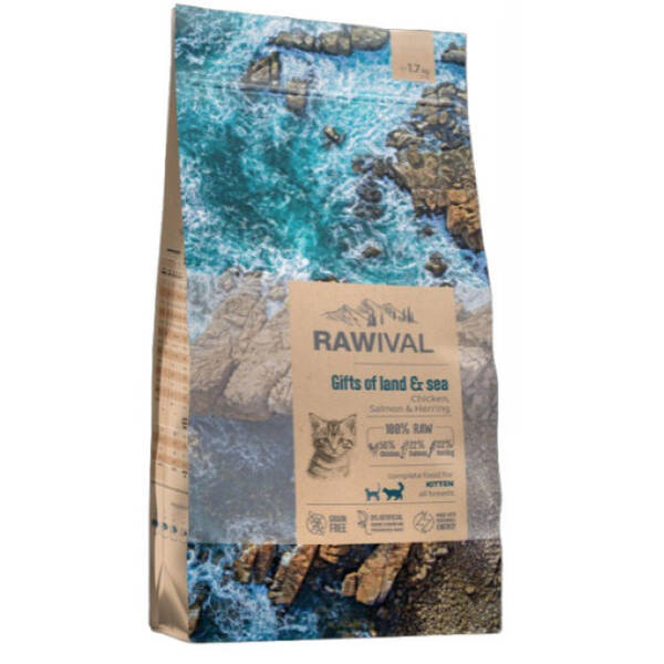 RAWIVAL Cat Gifts Of Land & Sea Kitten 1.7kg