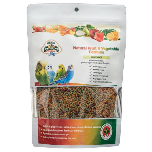 EVIA PARROTS Small Natural Fruit and Vegetable Formula 500gr