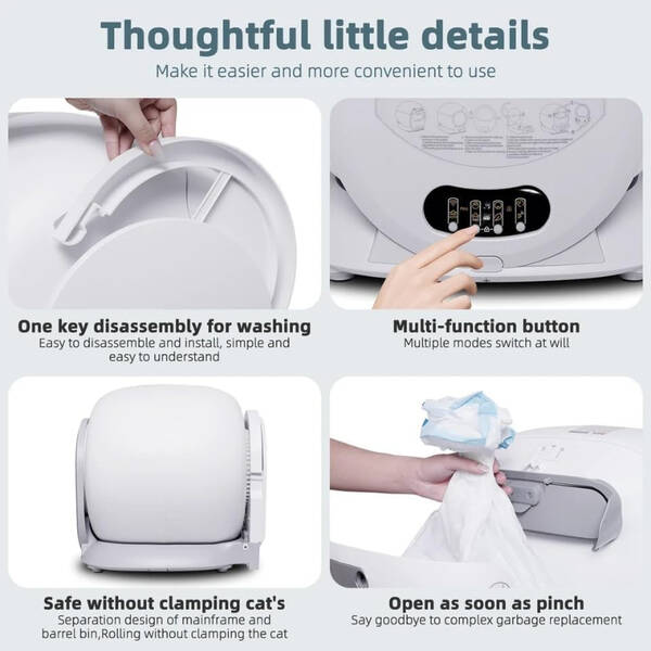 MR ZOO Αυτοκαθαριζόμενη Τουαλέτα Γάτας Τ2