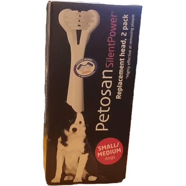 PETOSAN Small-Medium Ανταλλακτική Διπλή Κεφαλή για Ηλεκτρική Οδοντόβουρτσα