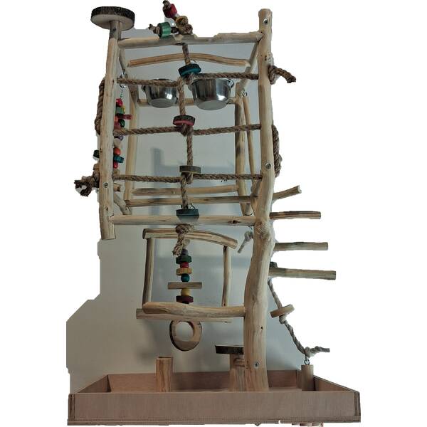 Πάρκο Μεσαίο Απο Φυσικό Ξύλο 1 33x33x70 cm