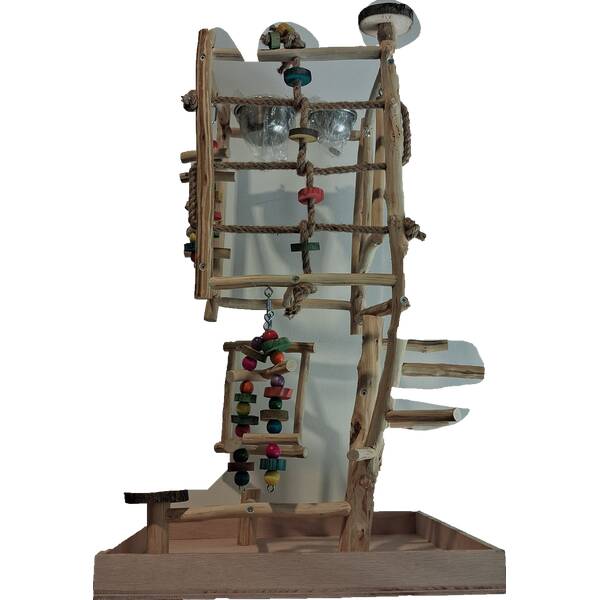 Πάρκο Μεσαίο Απο Φυσικό Ξύλο 2 31x29x77 cm