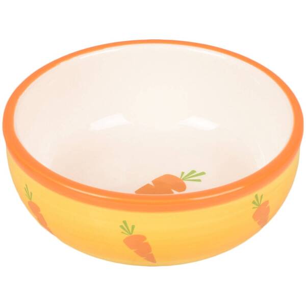 FLAMINGO Feeding Bowl Small Animal Ibo Ceramic Yellow 13 cm