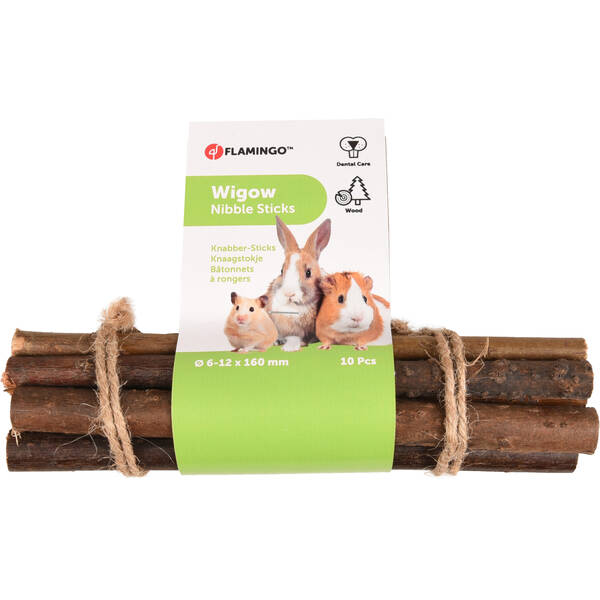 FLAMINGO Nibble wood Wigow Gnawing stick 0,6-1,2CM 10PCS