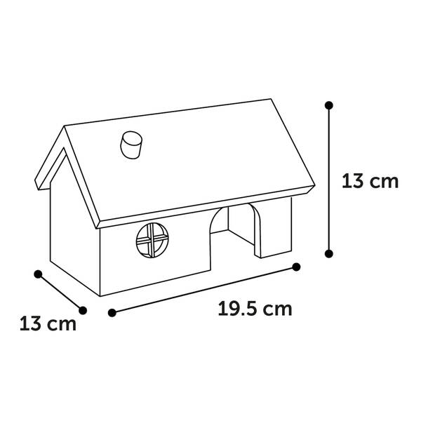 FLAMINGO Small animal house Grity Brown 19,5x13x13cm