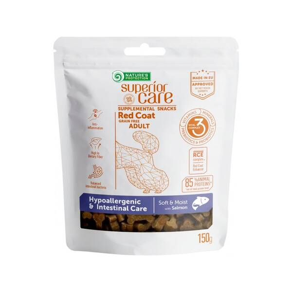 NATURE'S PROTECTION Superior Care Snack GF Hypoallergenic & Intestinal Care 150gr NATURE'S PROTECTION Superior Care Snack GF Hypoallergenic & Intestinal Care 150gr