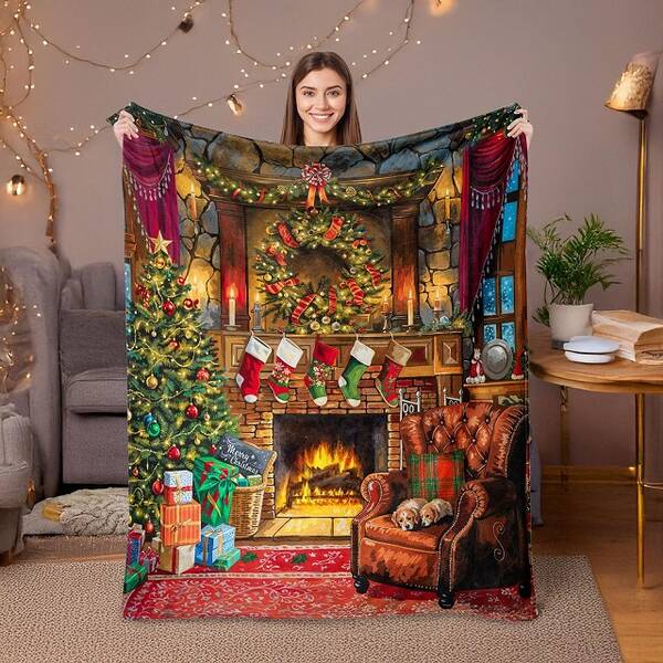 DENIKPETS Κουβέρτα XMAS Τζάκι 75*100cm