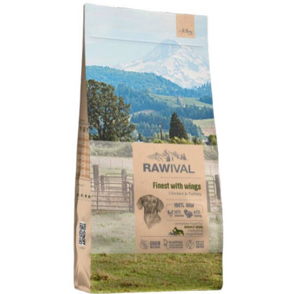 RAWIVAL Dog Finest With Wings Adult Medium/Large 2.5kg