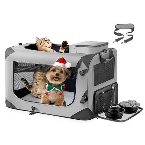 DENIKPETS Τσάντα Μεταφοράς Γκρί 60cm*42cm*42cm