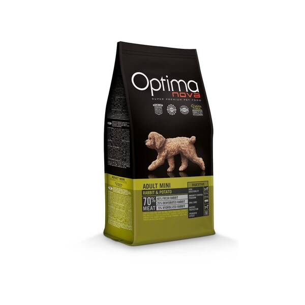 OPTIMA NOVA Mini  Adult Digestive Rabbit&Potato 2kg OPTIMA NOVA Mini  Adult Digestive Rabbit&Potato 2kg