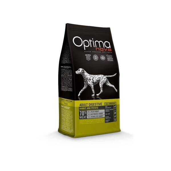OPTIMA NOVA Adult Digestive Rabbit&Potato 2kg OPTIMA NOVA Adult Digestive Rabbit&Potato 2kg