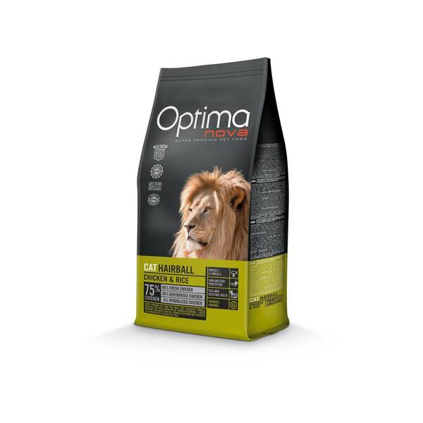 OPTIMA NOVA Hairball Chicken&Rise 2kg OPTIMA NOVA Hairball Chicken&Rise 2kg