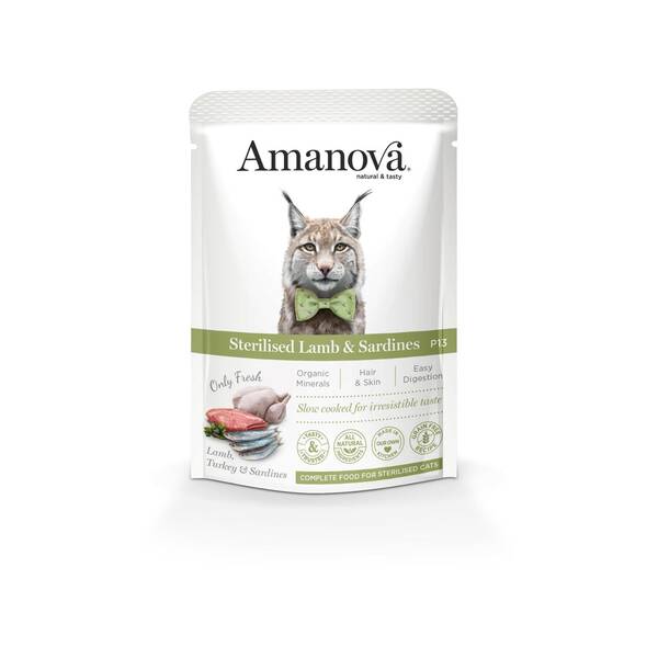 AMANOVA Sterilized Lamb&Sardine 85gr