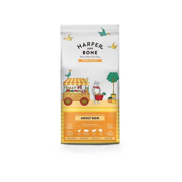 HARPER&BONE Adult Medium/Large Fresh Market 2kg HARPER&BONE Adult Medium/Large Fresh Market 2kg