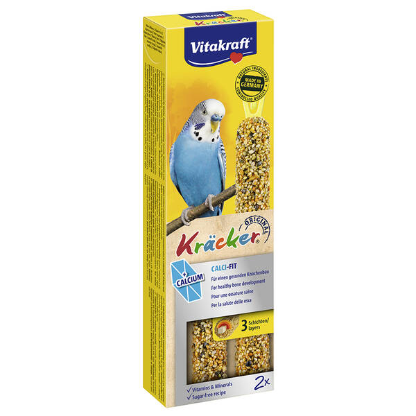 VITAKRAFT Kracker Duo Budgie Honey&Calcium 2pcs VITAKRAFT Kracker Duo Budgie Honey&Calcium 2pcs