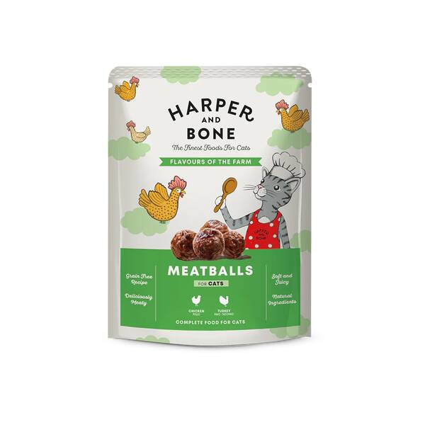 HARPER & BONE Cat Meatballs Flavours Of The Farm 85gr