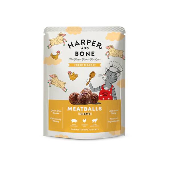 HARPER & BONE Cat Meatballs Fresh Market 85gr HARPER & BONE Cat Meatballs Fresh Market 85gr