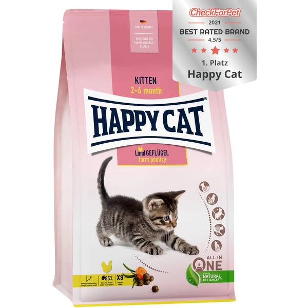 HAPPY CAT Kitten Chicken 1.3kg HAPPY CAT Kitten Chicken 1.3kg