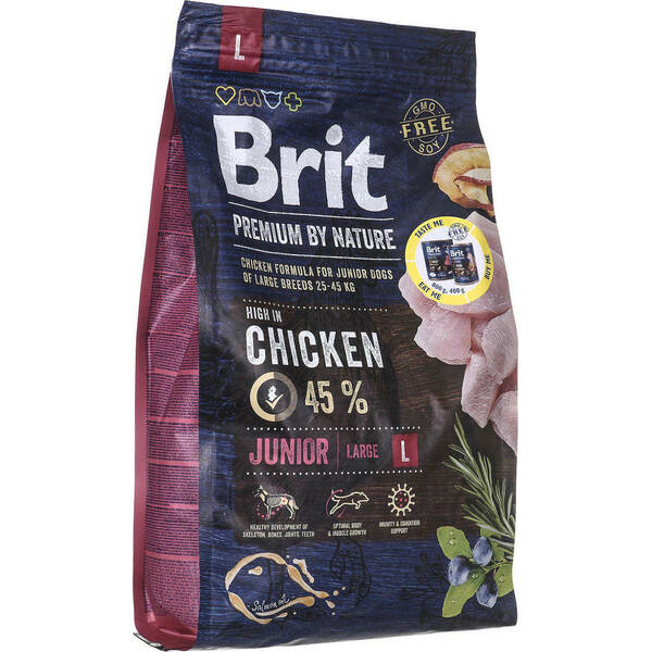 BRIT By Nature Dog Chicken Junior L 3kg BRIT By Nature Dog Chicken Junior L 3kg