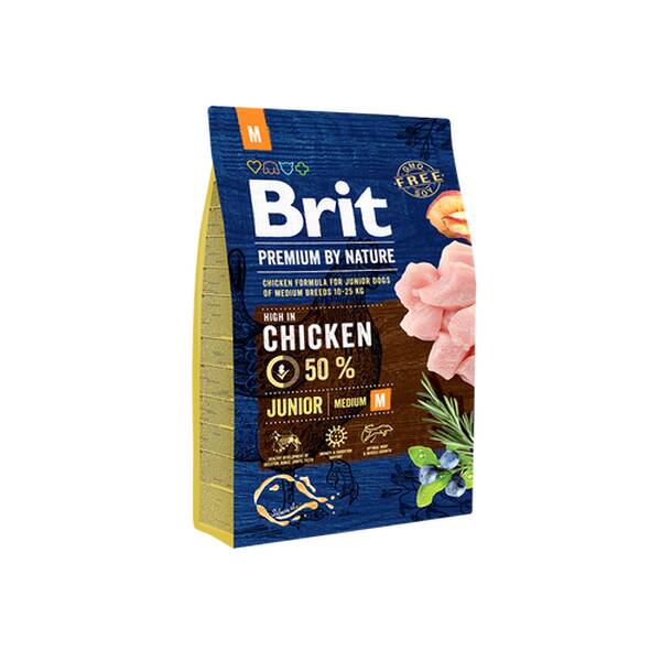 BRIT By Nature Dog Chicken Junior M 3kg BRIT By Nature Dog Chicken Junior M 3kg