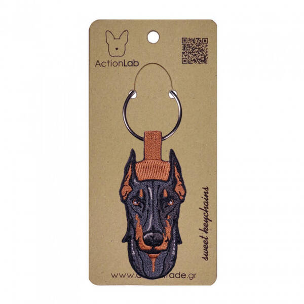 ACTION LAB Κεντητό Μπρελόκ Doberman