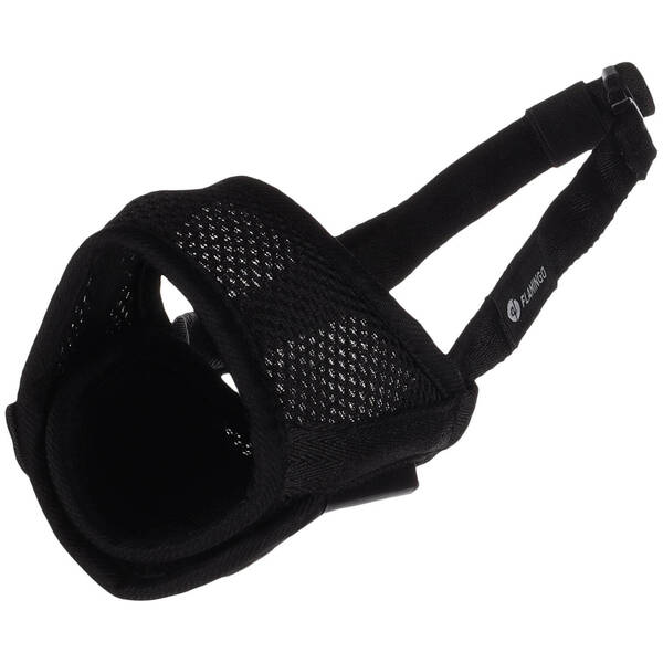 FLAMINGO Muzzle Rolo Black L Neck 39-86cm / Nose 21-25cm