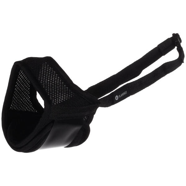 FLAMINGO Muzzle Rolo Black XL Neck 45-102cm / Nose 25-27cm