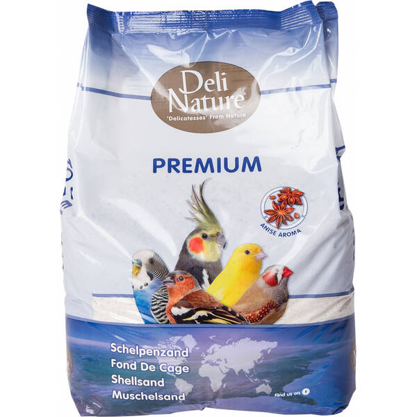 DELI NATURE Άμμος Υγείας Λευκή Για Πουλιά 5kg